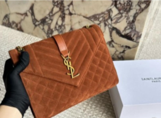 Yves Prestige Alternative Suede Clutch