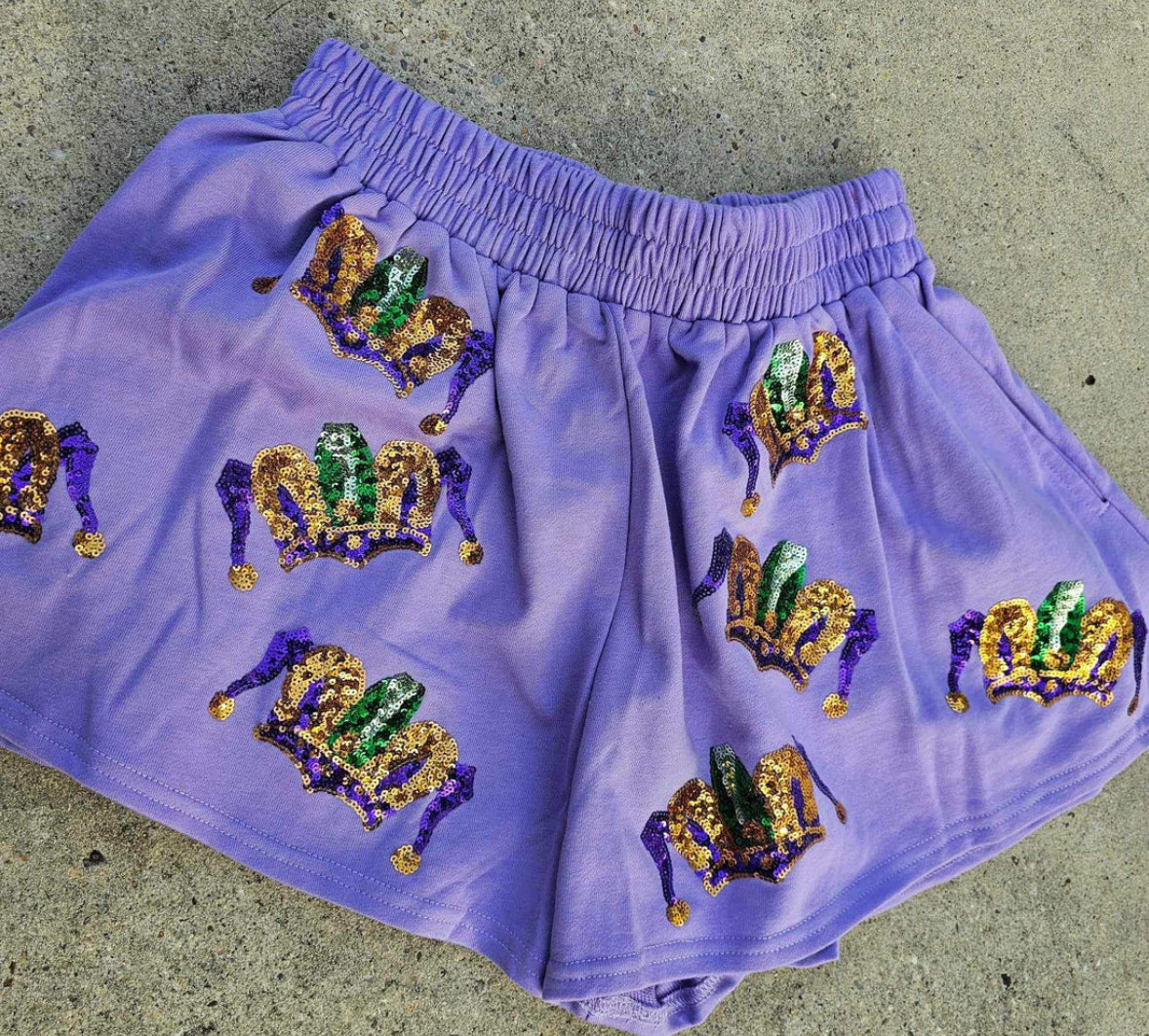 Mardi Gras Tiara Shorts