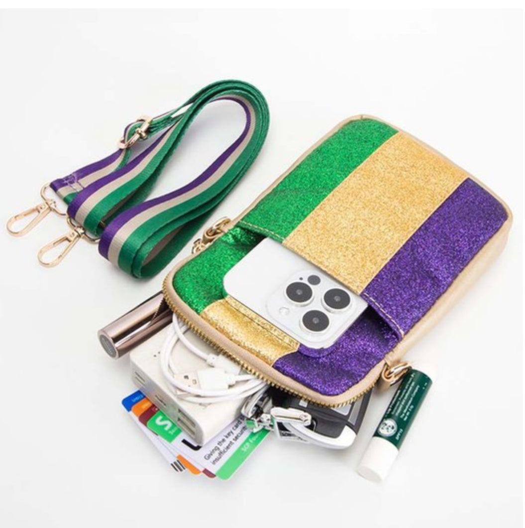 Mardi Gras Crossbody