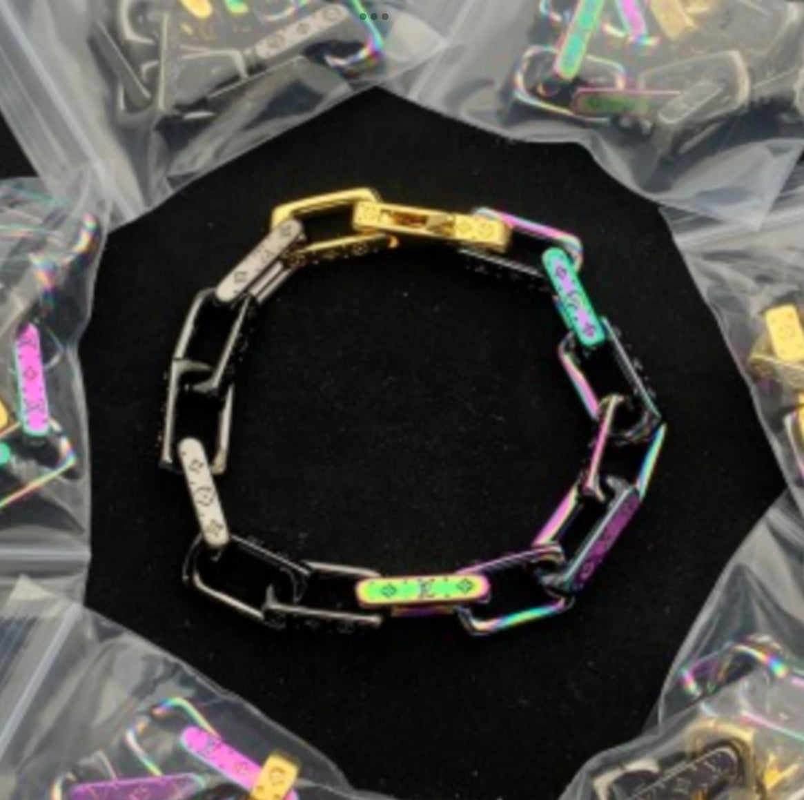 LV Iridescent Chain Bracelet