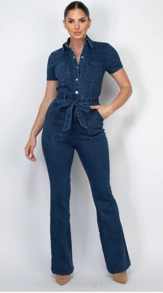 Flyy Denim Jumpsuit