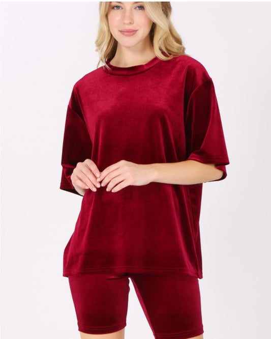 Ruby Velour Set