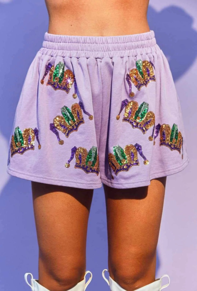 Mardi Gras Tiara Shorts