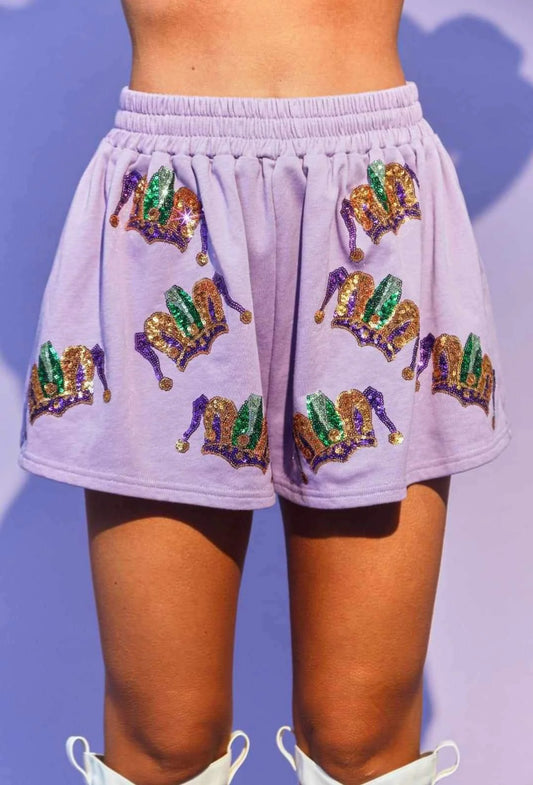 Mardi Gras Tiara Shorts
