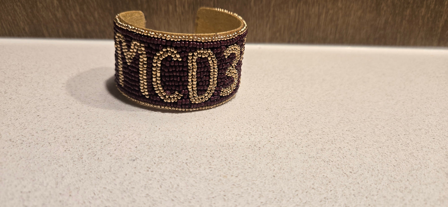 Roneagle Beaded Cuff Bracelet